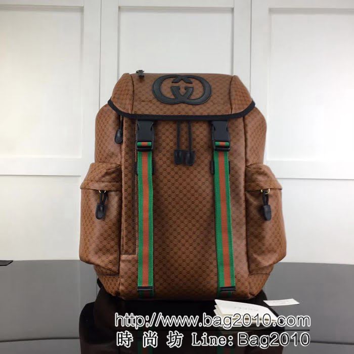 GUCCI古馳原單 新款專櫃品質原單貨實物實拍 536413棕皮雙肩背包 HY1293
